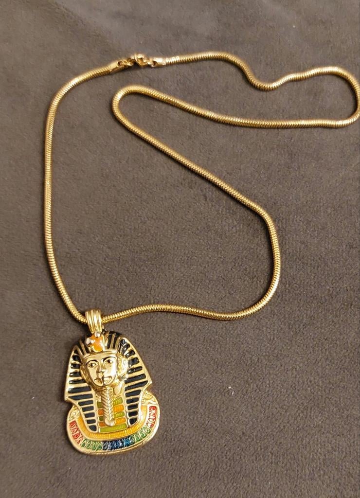 Hanger Toetanchamon, Ophalen of Verzenden, Zilver, Overige materialen