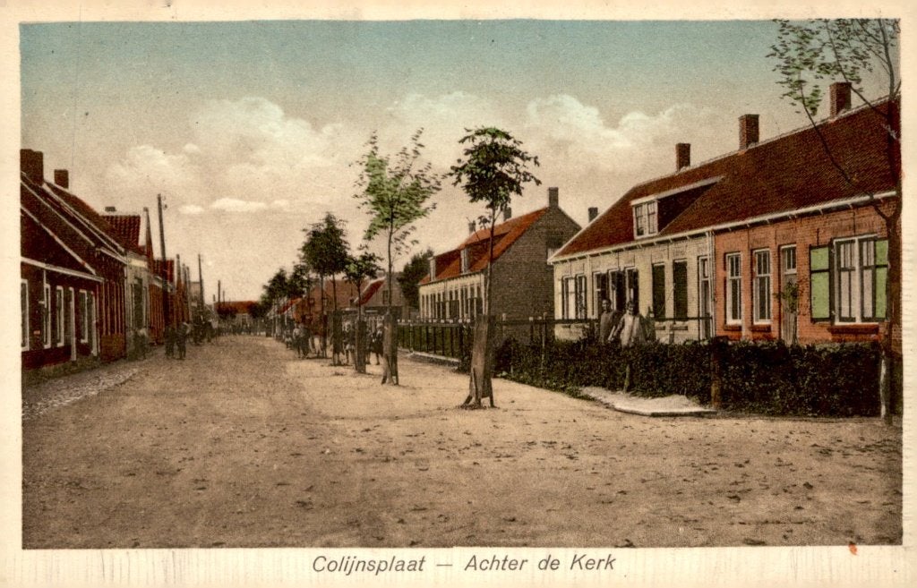 Colijnsplaat Achter de Kerk # 926, Verzenden, 1920 tot 1940, Gelopen, Zeeland
