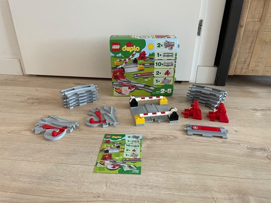 10882 – LEGO DUPLO Treinrails uitbreidingsset, Ophalen of Verzenden, Zo goed als nieuw, Duplo, Inclusief instructies