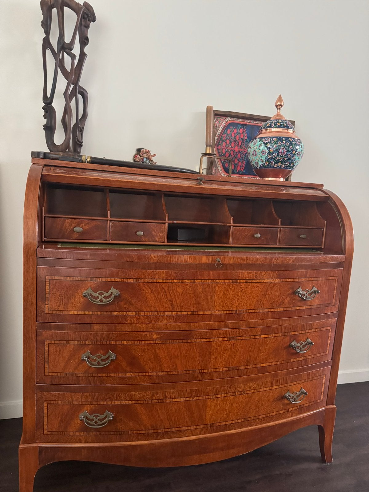 Antiek rolluikbureau / secretaire - Prachtige staat, Ophalen