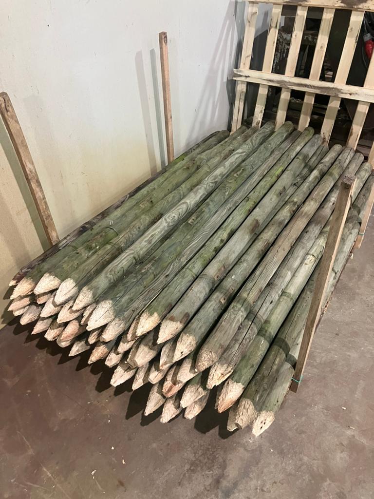 Weipalen afrasteringspalen 1,8m, Tuin en Terras, Palen, Balken en Planken, Gebruikt, Palen, 180 tot 250 cm, Ophalen