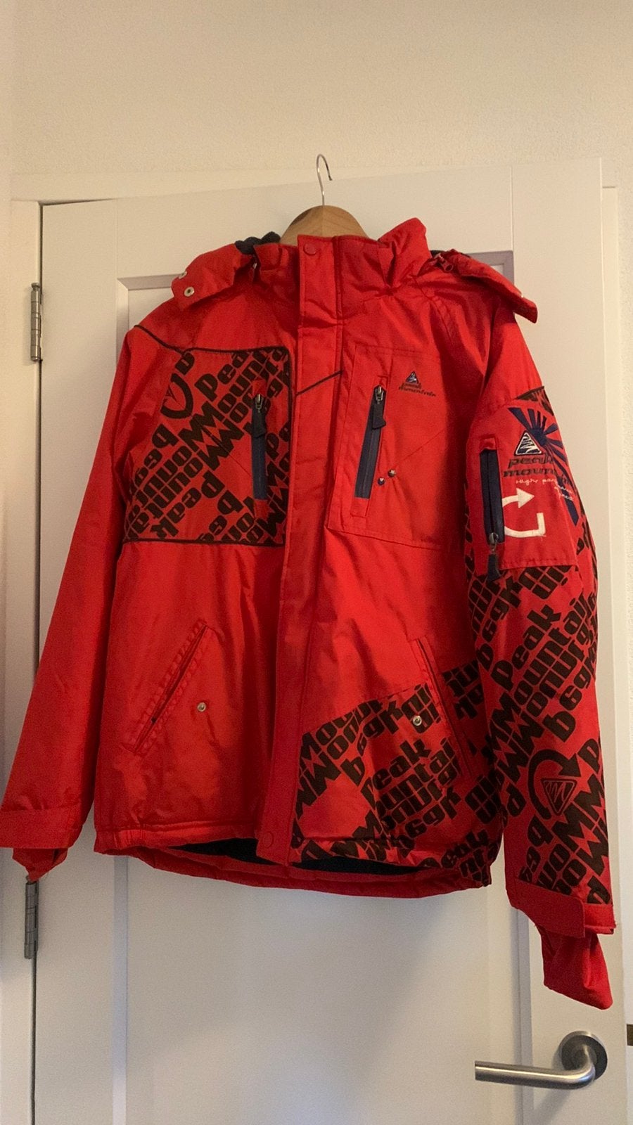 Peak Mountain jas (rood/zwart)  + broek (Zwart) ca 170, Ophalen of Verzenden, Jongen of Meisje, Overige typen