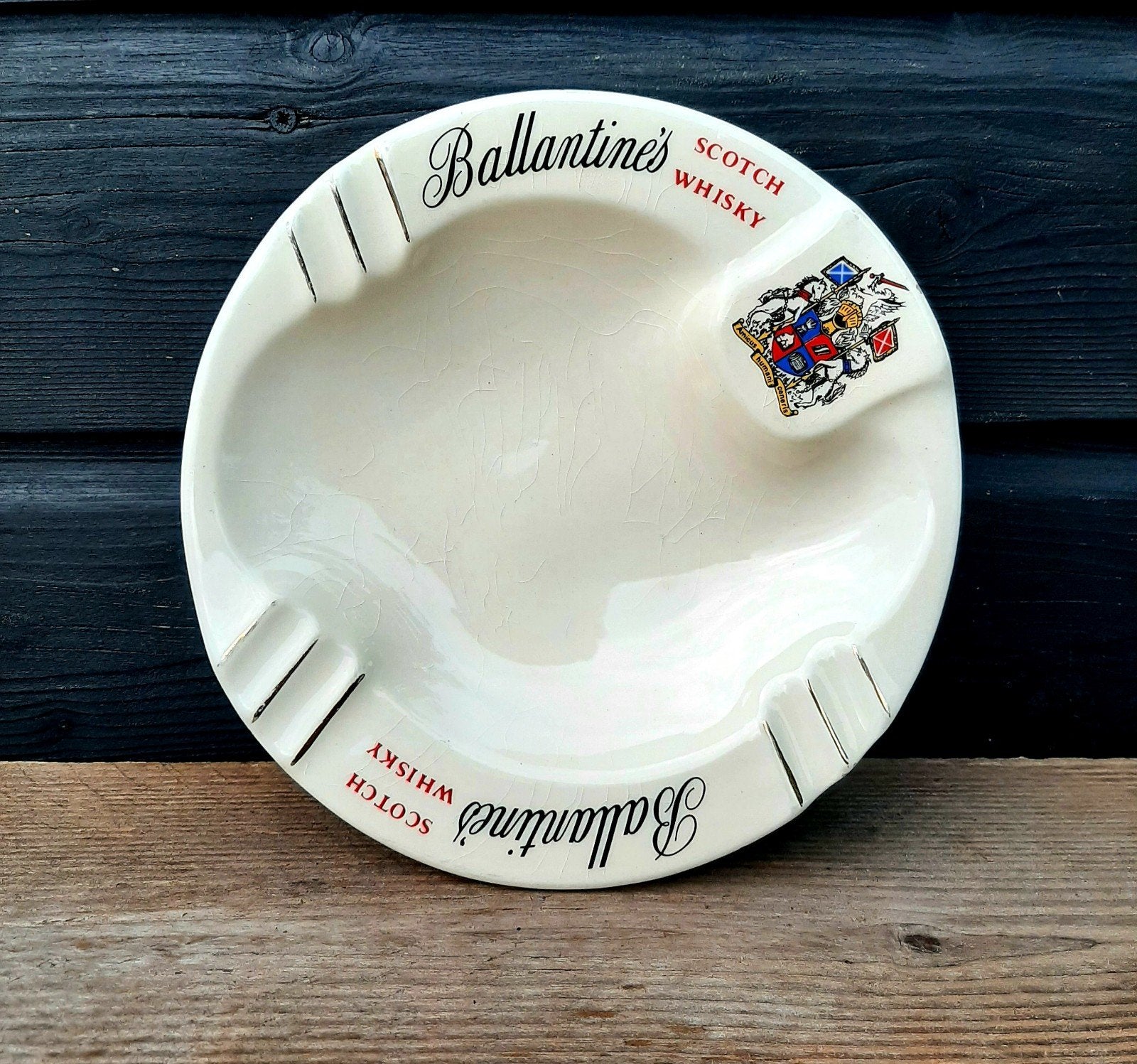 Vintage - Ballantine's Scotch Whisky - Cafe Asbak (XXL), Ophalen of Verzenden, Zo goed als nieuw, Gebruiksvoorwerp