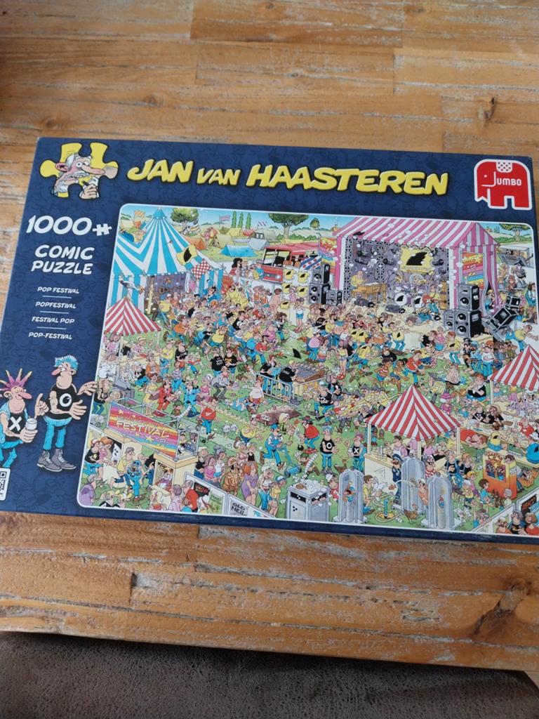 Jan van haasteren, pop festival 1000 stukjes, Ophalen, 500 t/m 1500 stukjes, Zo goed als nieuw, Legpuzzel