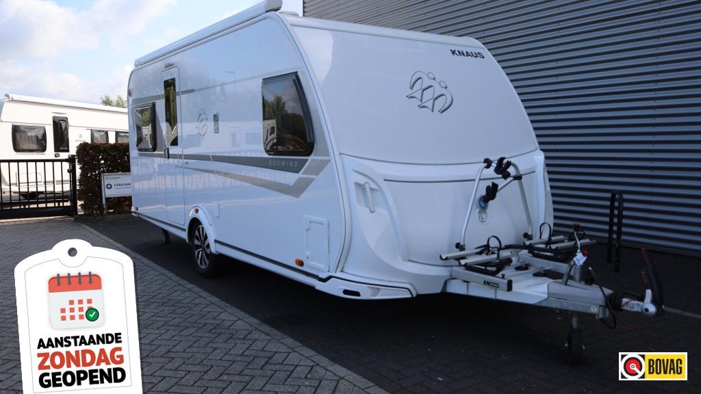 Knaus Sudwind 500 FU Mover + Dakluifel, Caravans en Kamperen, Rondzit, Schokbreker, Bedrijf, Overige typen