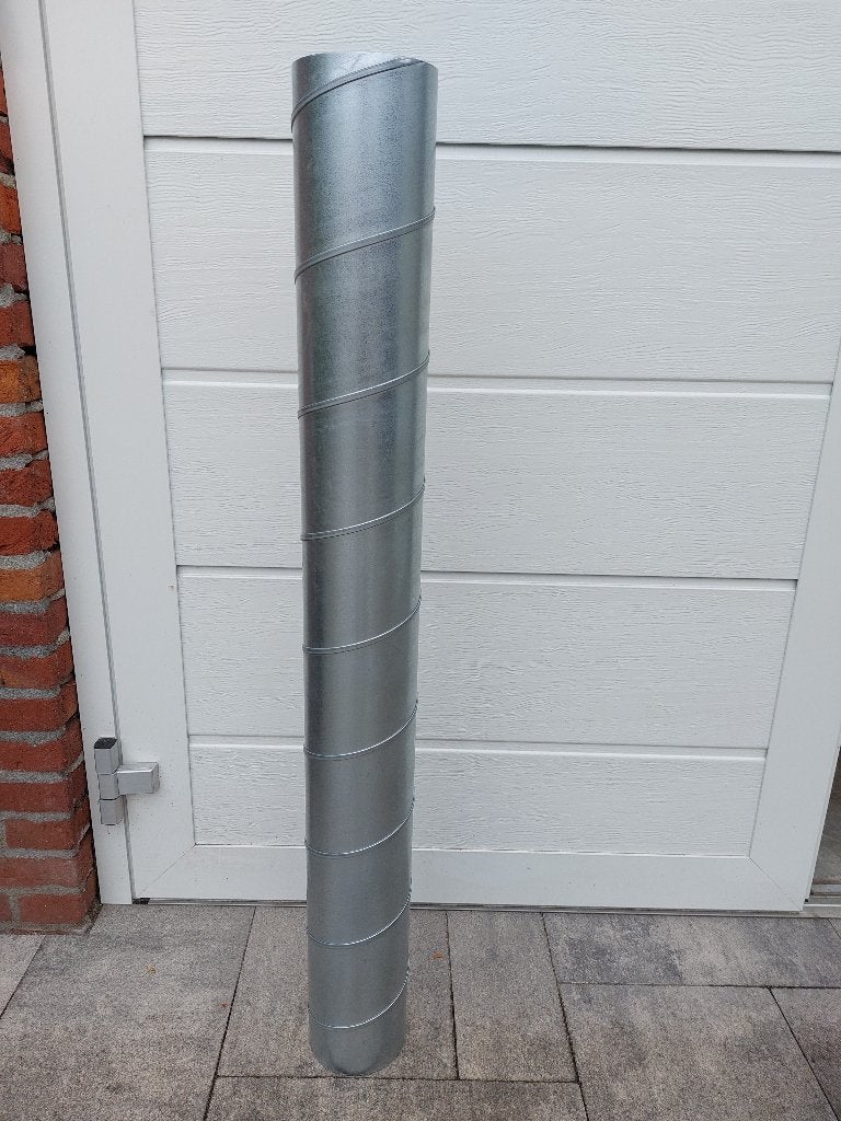 Aluminium SPIROBUIS rond 125, lang 1 meter € 7,50, Ophalen, Nieuw, Ventilator en Afzuiger