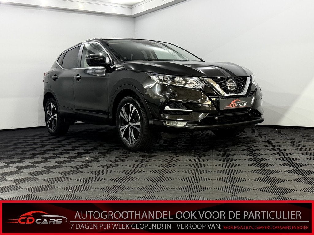 Nissan QASHQAI 1.3 DIG-T N-Connecta 360 Camera, Navi, Keyles, Stof, Gebruikt, Euro 6, Zwart