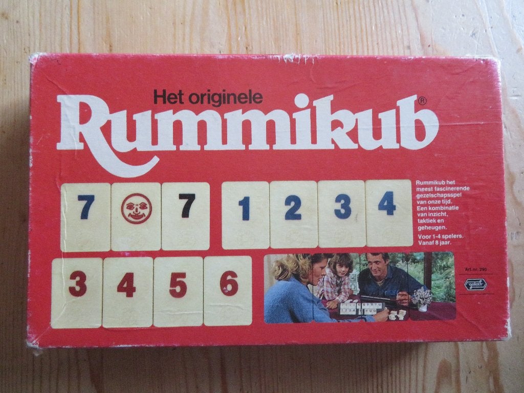 Het originele Rummikub. Klein formaat. Makkelijk op reis, Drie of vier spelers, Ophalen of Verzenden, Gebruikt