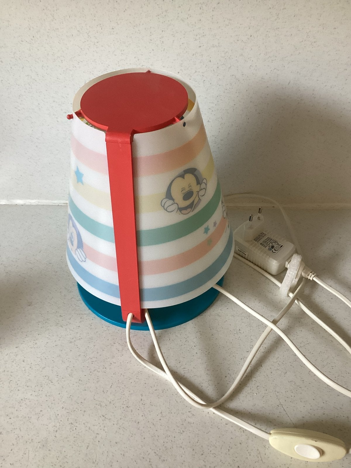 Philips Mickey Mouse kinderlamp - Zo goed als nieuw, Ophalen of Verzenden, Zo goed als nieuw, Meerkleurig, Lamp