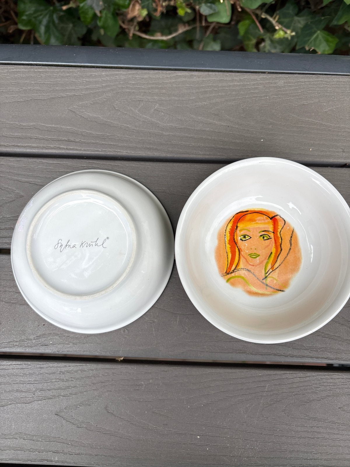 Silvia Kristel schaaltjes - set van 2, Ophalen of Verzenden