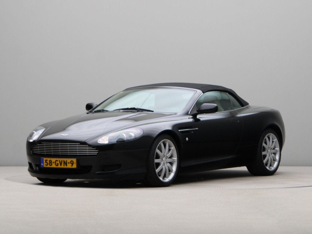 Aston Martin DB9 Volante 5.9 V12 Touchtronic (bj 2007), Auto's, Aston Martin, Automaat, Achterwielaandrijving, Zwart, Leder