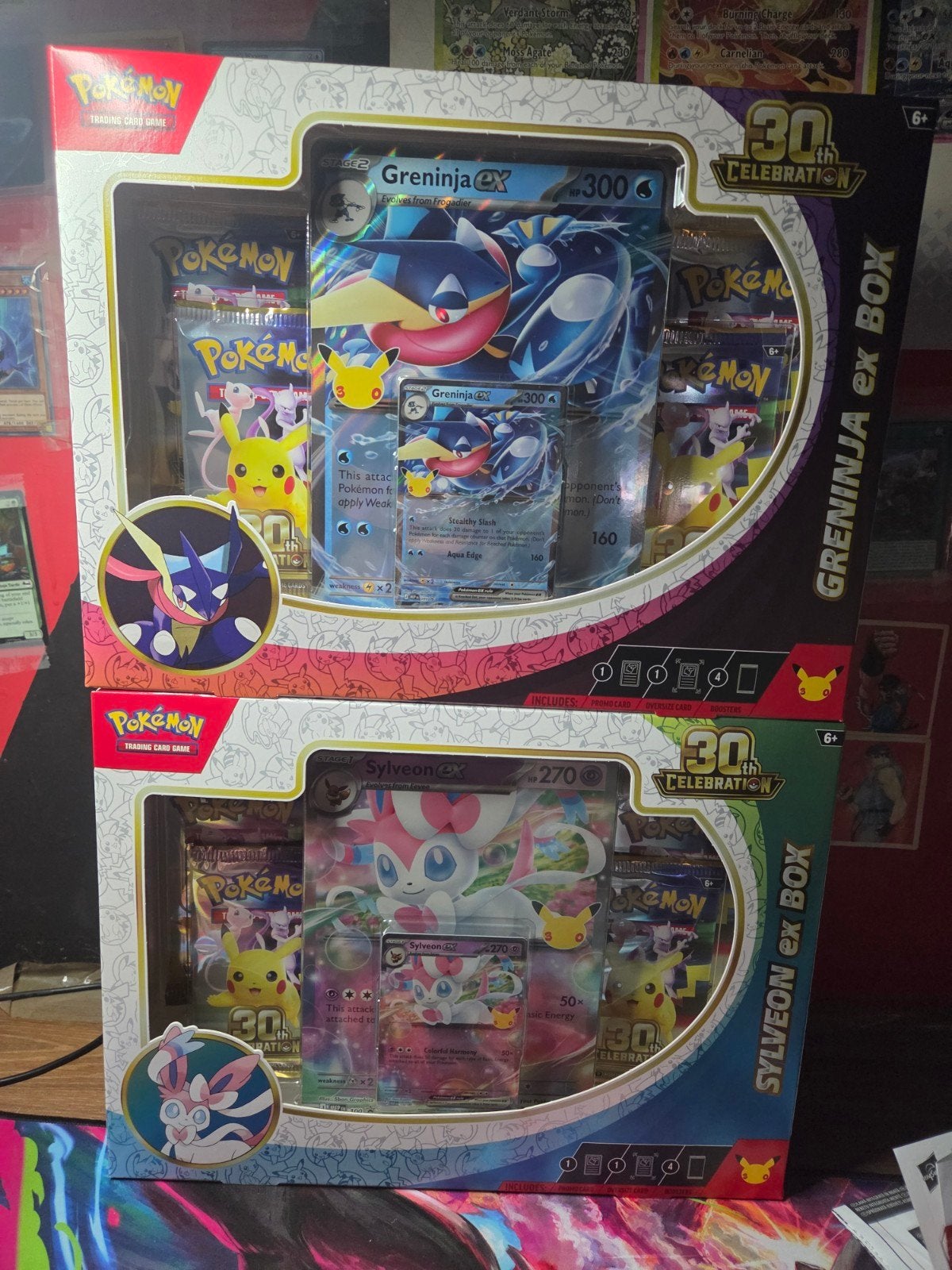 Sylveon ex Greninja ex Box 30th Celebration Mega Evolution, Ophalen of Verzenden, Nieuw, Boosterbox