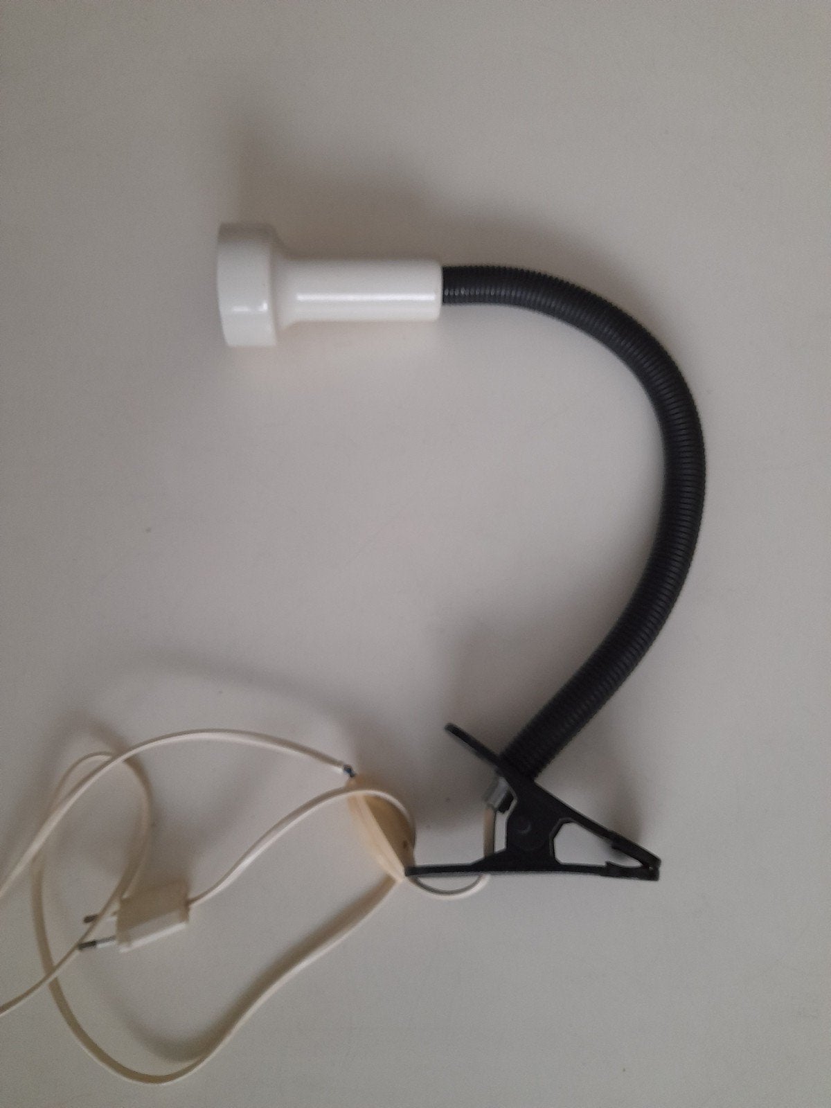 Lamp met klem knijplamp retro vintage 60/70 - zeer nette st., Ophalen, Zo goed als nieuw