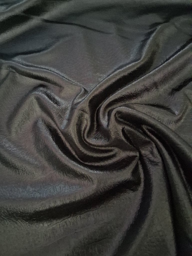 Zwarte slangenprint lycra achtige stof, Overige materialen, 120 cm of meer, Zwart, Ophalen of Verzenden