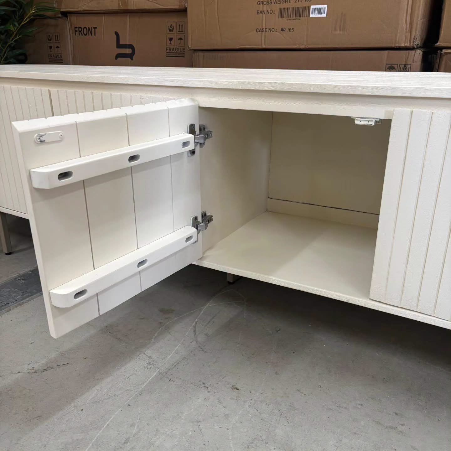 TV-meubel 210 cm Ivoor, Mangohout van Livingfurn, Ophalen, Onbekend, Nieuw, 170 cm of meer