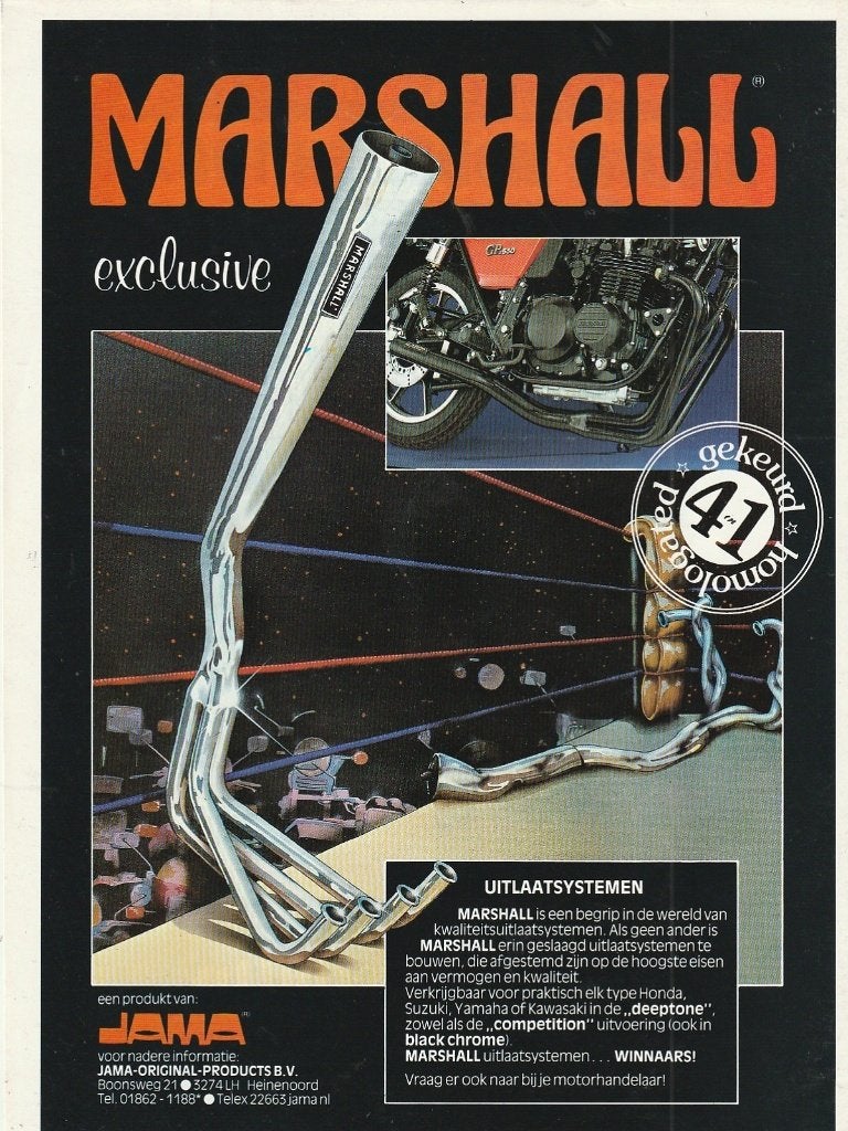 Retro reclame 1983 Jama Heinenoord exclusief uitlaatsystemen, Verzenden, Overige typen