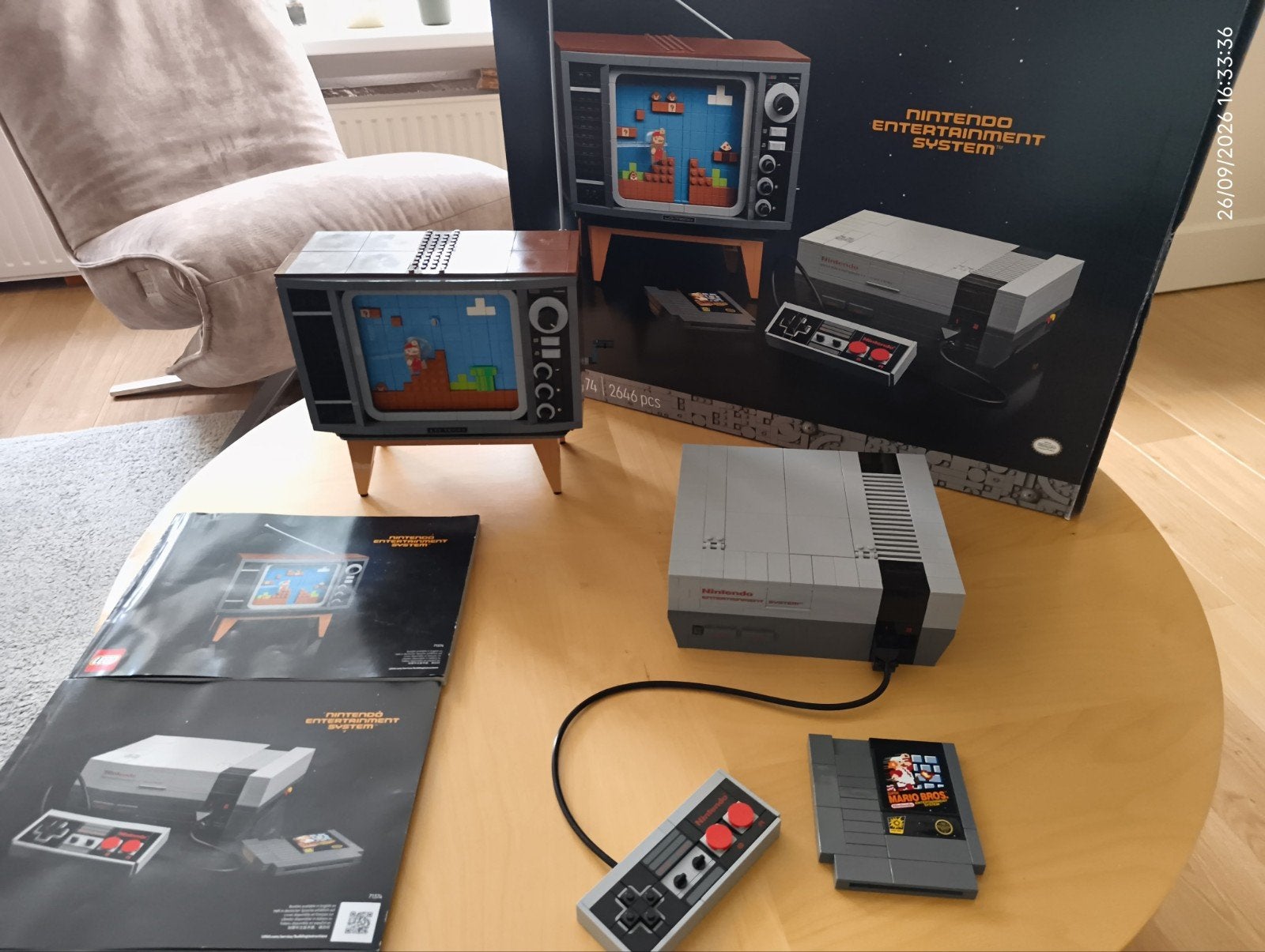 Lego NES 71374 nintendo, Lego, Ophalen of Verzenden, Zo goed als nieuw, Complete set