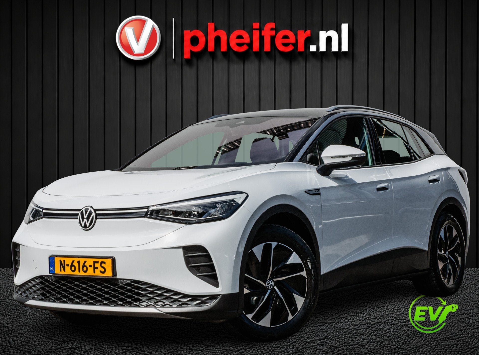 Volkswagen ID.4 Life 77 kWh SOH 92% Stuur+stoelverwarming/ A, Automaat, Automatische klimaatregeling, Gebruikt, Zwart