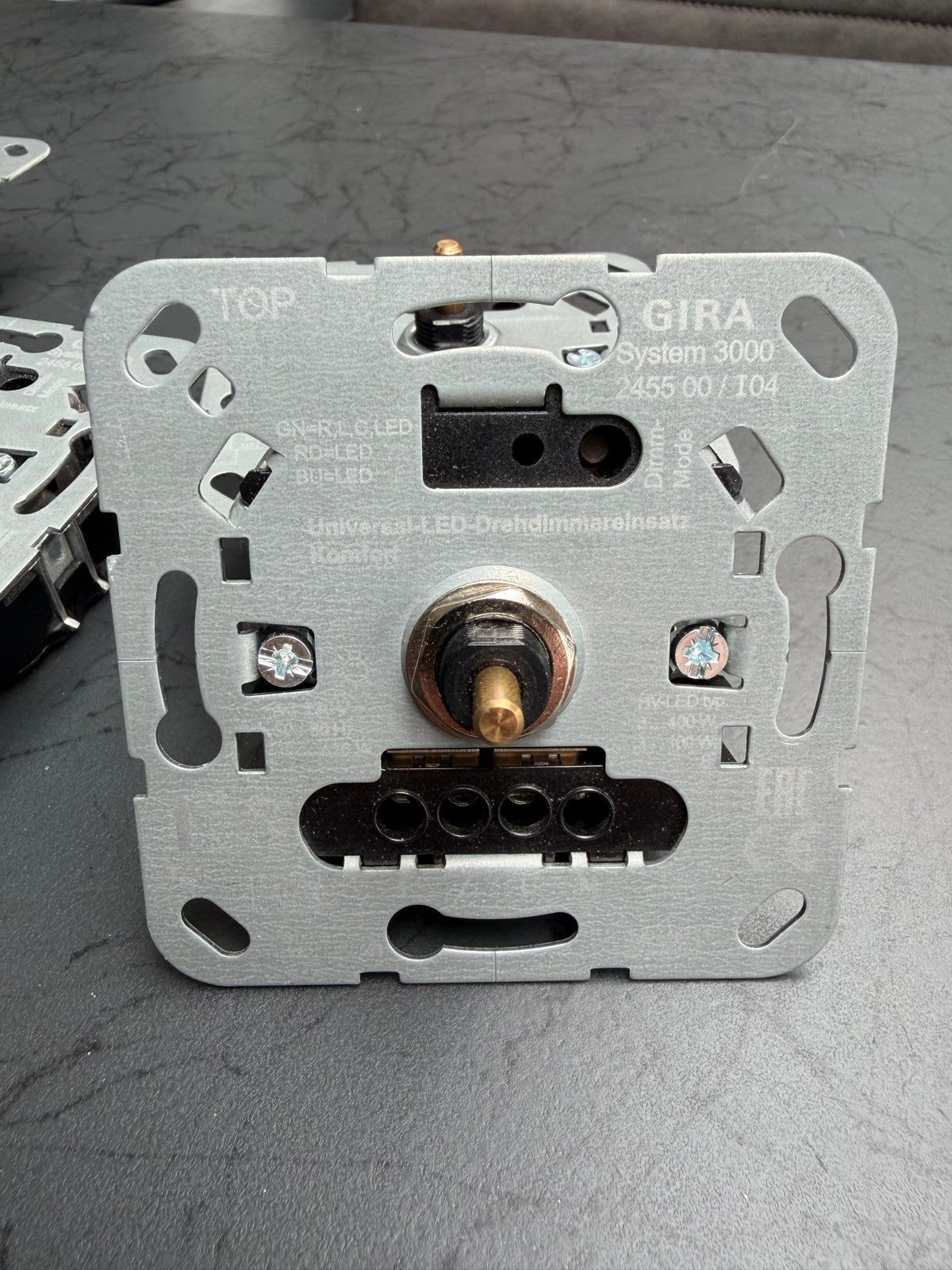 5x Gira Systeem 3000 universele LED draaidimmer (245500), Ophalen of Verzenden, Gebruikt, Gira, Dimmer