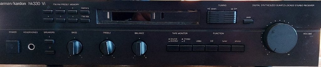 Harman Kardon HK 330 VI tunerversterker, Audio, Tv en Foto, Overige merken, Gebruikt, Ophalen of Verzenden, Minder dan 60 watt