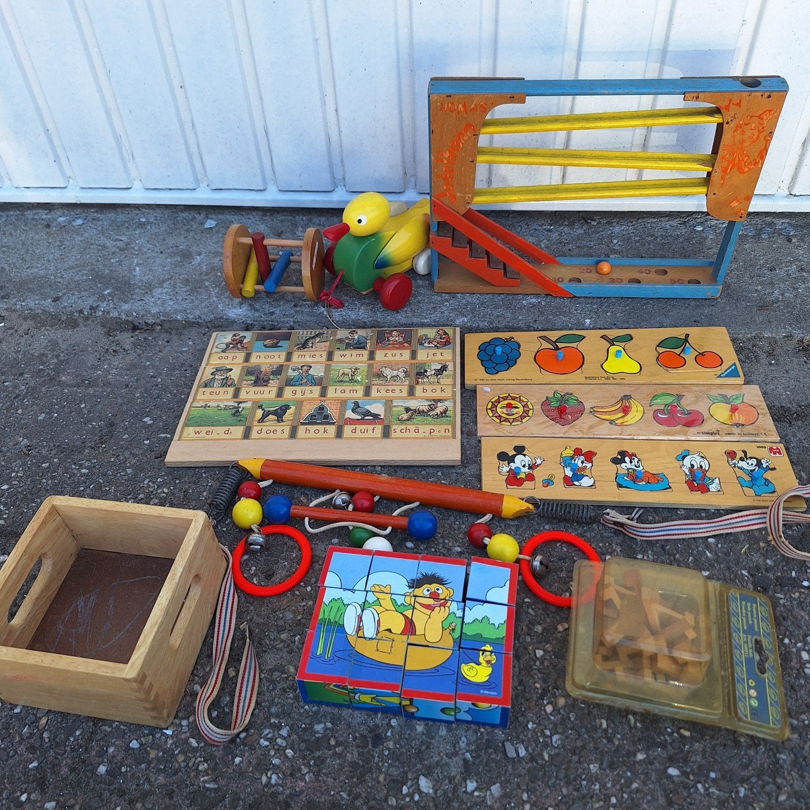 Vintage Houten Speelgoed Collectie - Educatief & Klassiek, Kinderen en Baby's, Speelgoed | Houten speelgoed, Ophalen of Verzenden