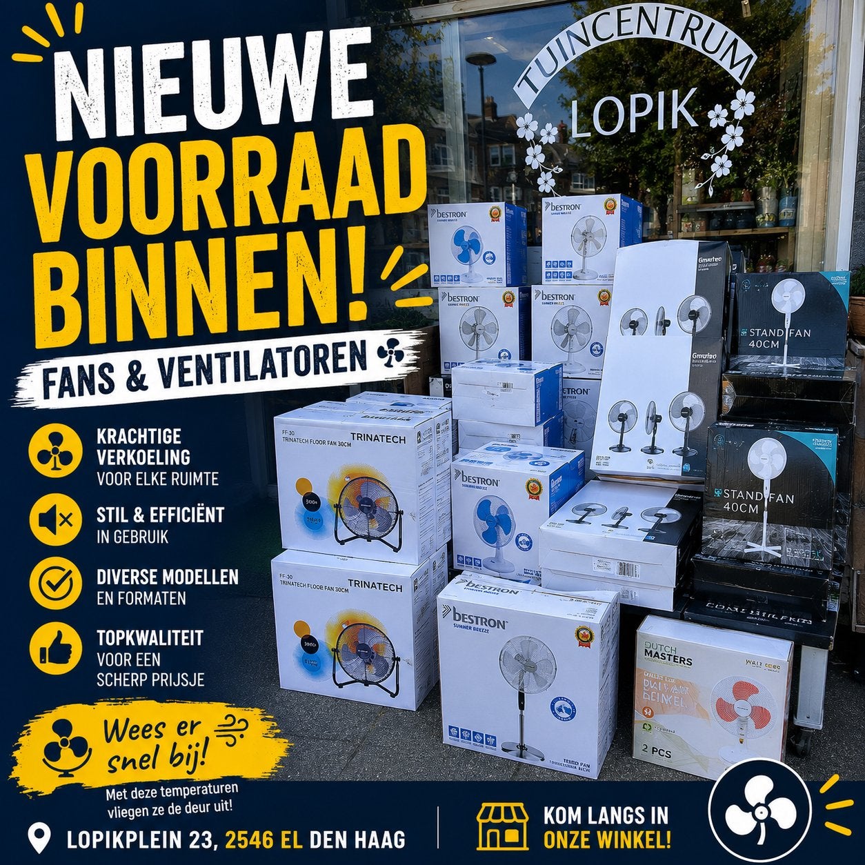Nieuwe Fans & Ventilatoren - Diverse Modellen, Ophalen, Nieuw, Overige