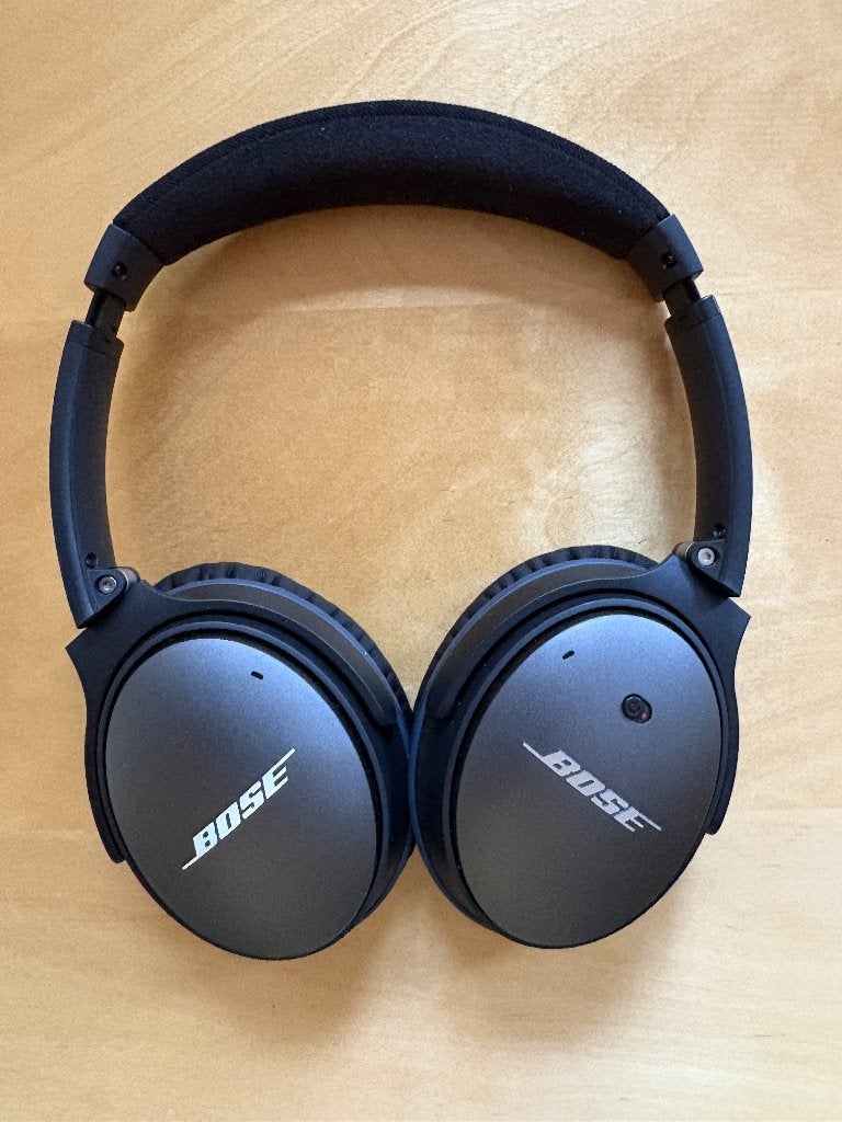Bose QC25 headphone - noise cancelling (zwart), Gebruikt, Handleiding, Ophalen of Verzenden, Bose