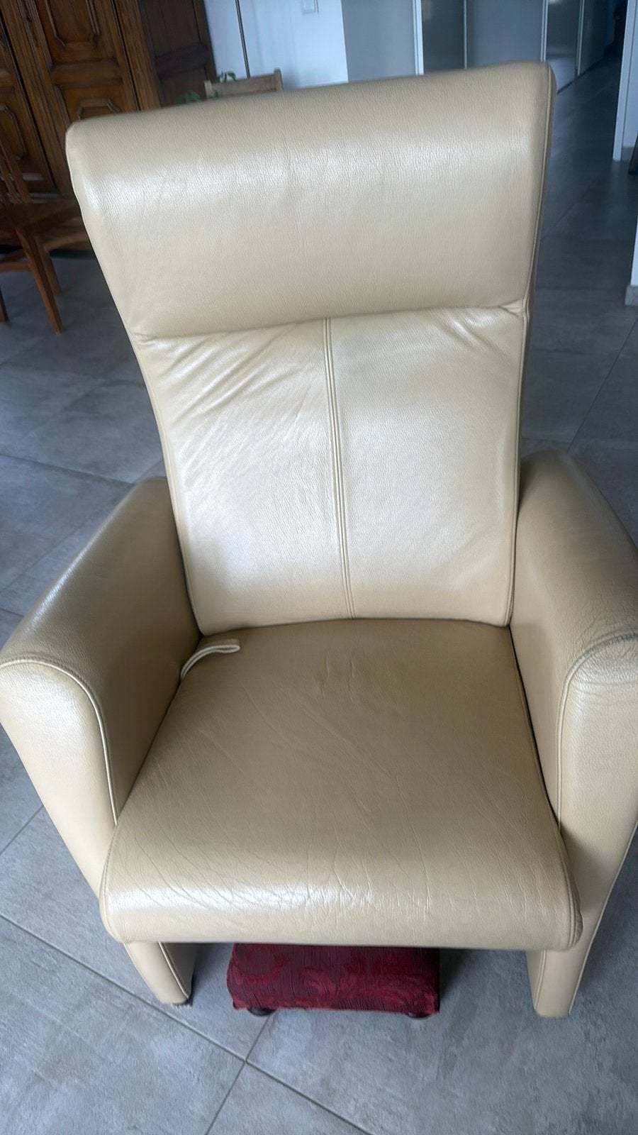 Relax stoel, Huis en Inrichting, Fauteuils, Ophalen, Kunststof, Gebruikt, 75 tot 100 cm