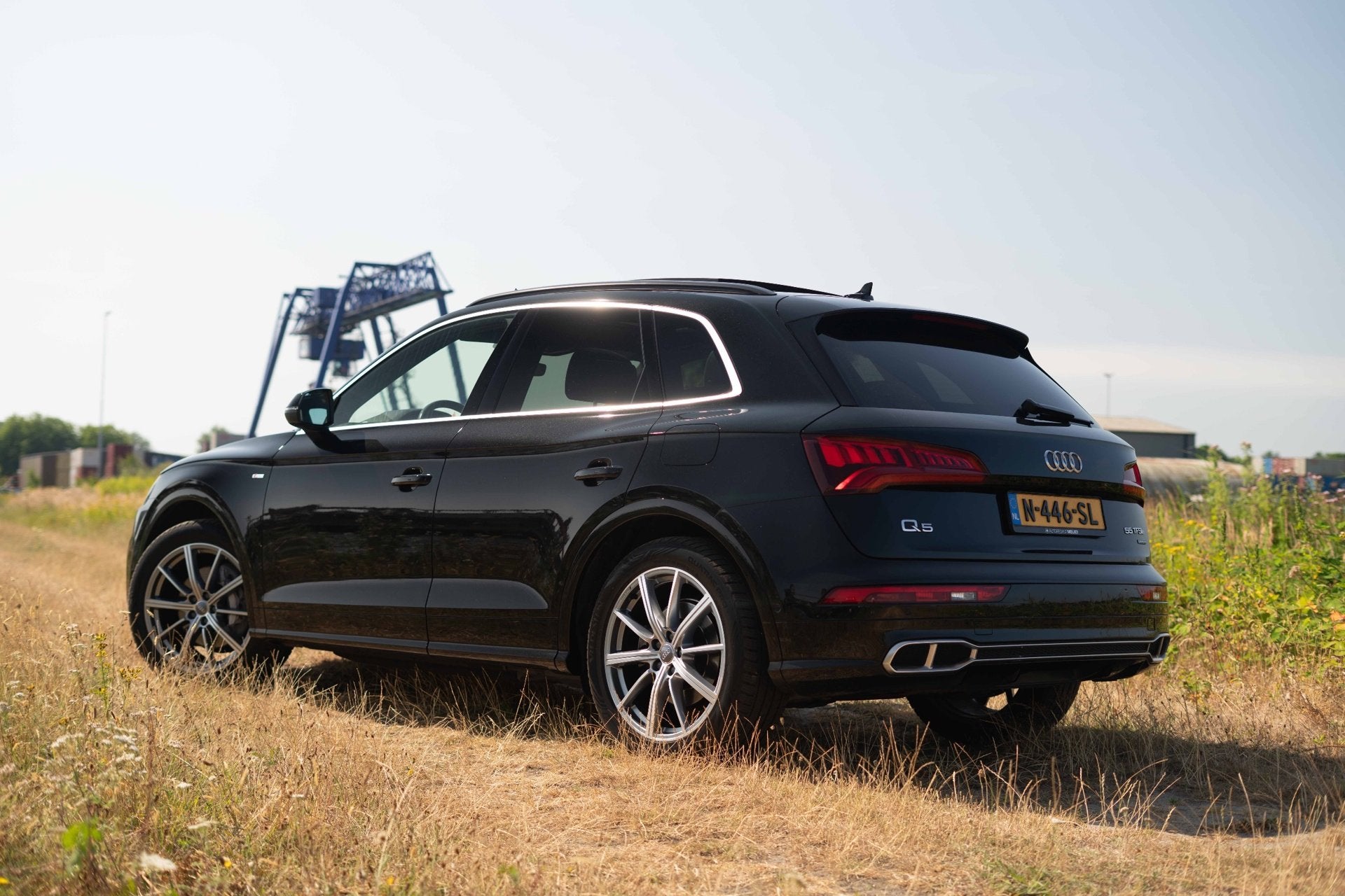 Audi Q5 50 TFSI e quattro S edition Automaat | Panodak | Vol, Auto's, Automaat, Dealer onderhouden, 4 cilinders, Zwart