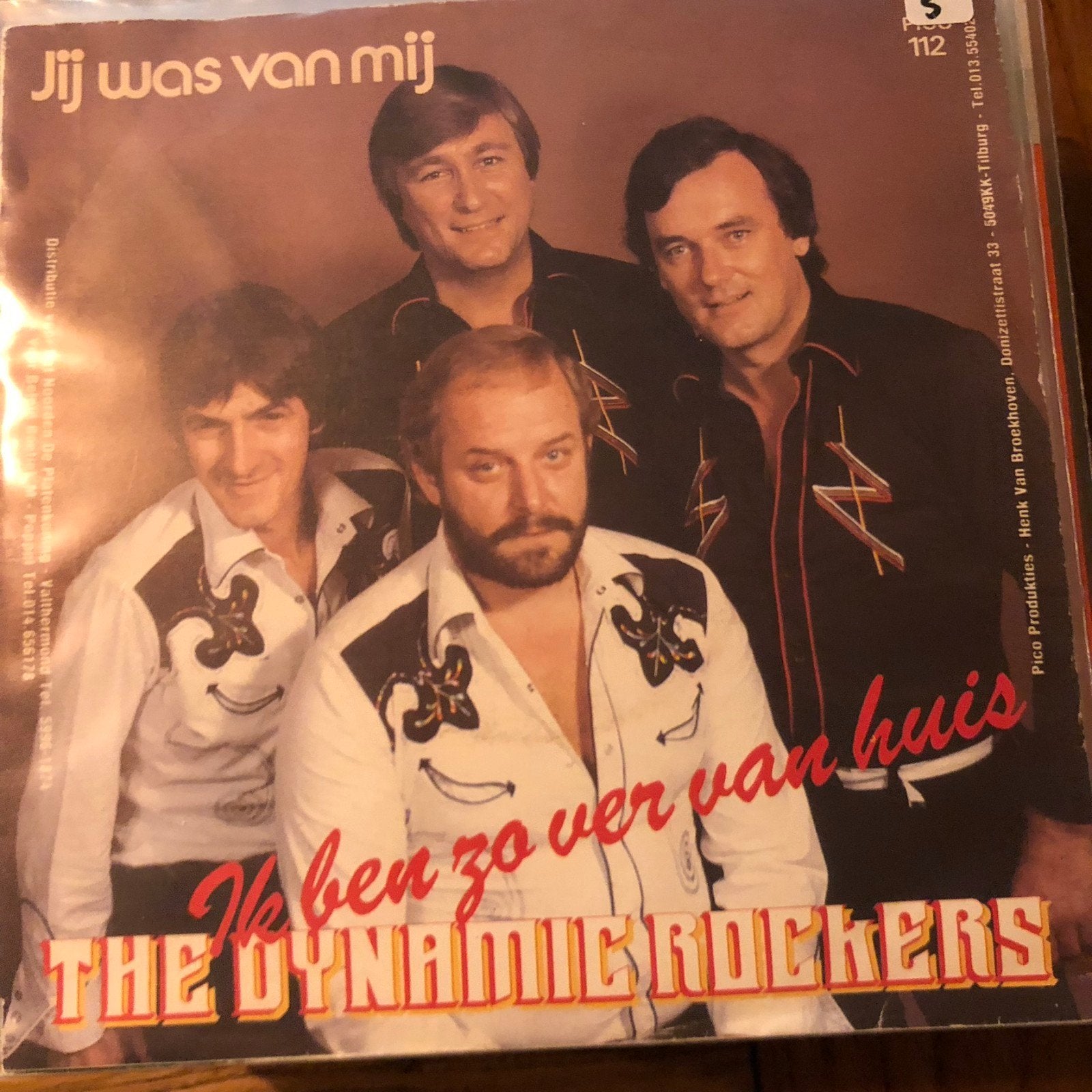The Dynamic Rockers - Jij Was Van Mij/Ik Ben Zo Ver Van Hui, Fotohoes, Ophalen of Verzenden, Gebruikt, 7 inch