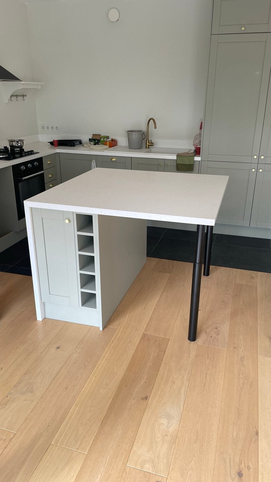 kookeiland, Huis en Inrichting, Keuken | Complete keukens, Ophalen, Overige typen, Zo goed als nieuw, Kunststof