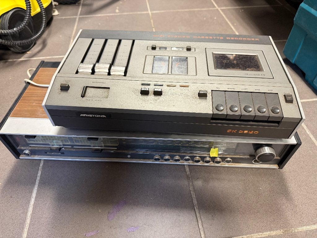 Vintage Aristona stereo, Overige merken, Gebruikt, Cassettedeck, Losse componenten