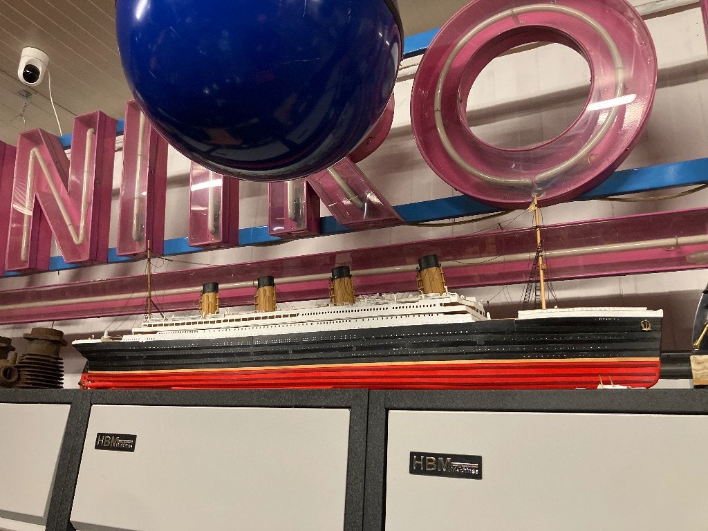 140cm Titanic hout .., Verzamelen, Scheepvaart, Ophalen, Schaalmodel