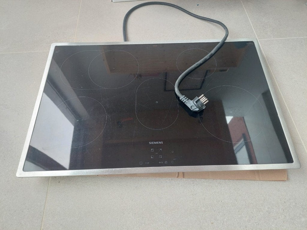 Siemens inductiekookplaat 80 cm, Ophalen, Zo goed als nieuw, Inbouw, Inductie