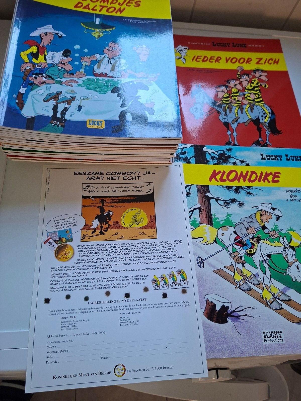 Lucky luke 30 tm 42 compleet + 1 tm 7 + kid lucky +parodie+, Complete serie of reeks, Ophalen of Verzenden, Nieuw