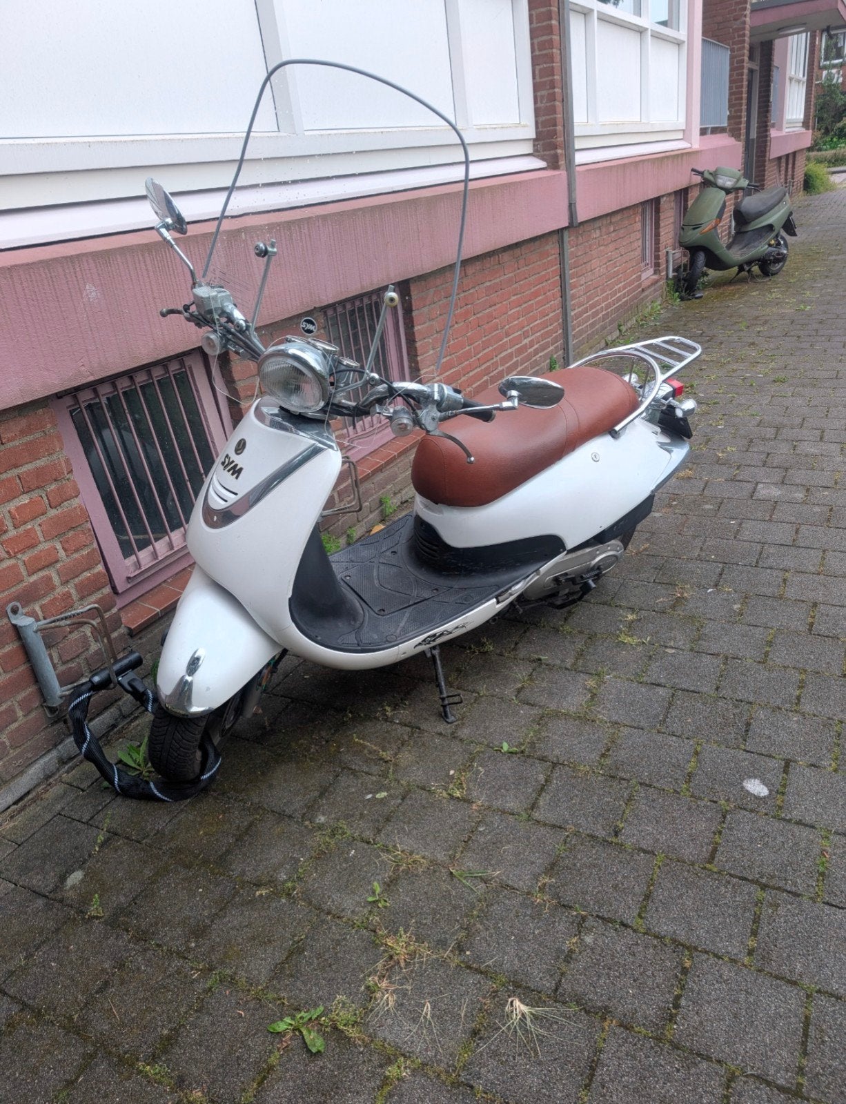 Sym xs50qt-2 retro scooter geel kenteken, Ophalen, Gebruikt, Benzine, Overige merken
