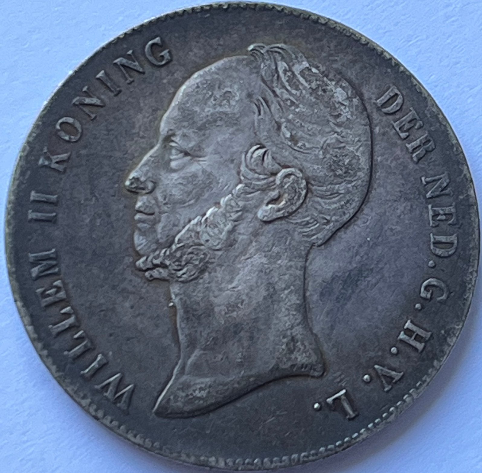 Zilveren rijksdaalder 1847, Zilver, Ophalen of Verzenden, Losse munt, 2½ gulden