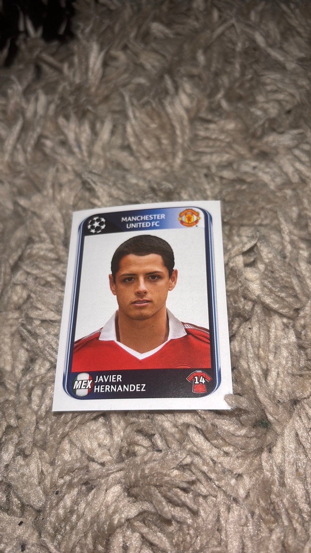 Panini voetbalplaatje 2010-2011 chicharito united, Ophalen of Verzenden, Zo goed als nieuw, Buitenlandse clubs, Poster, Plaatje of Sticker