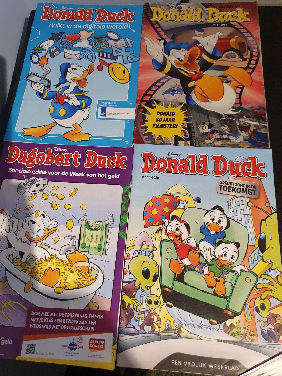 5 Leuke Donald Duck's en Dagobert Duck stripboeken, Meerdere stripboeken, Ophalen of Verzenden, Gelezen