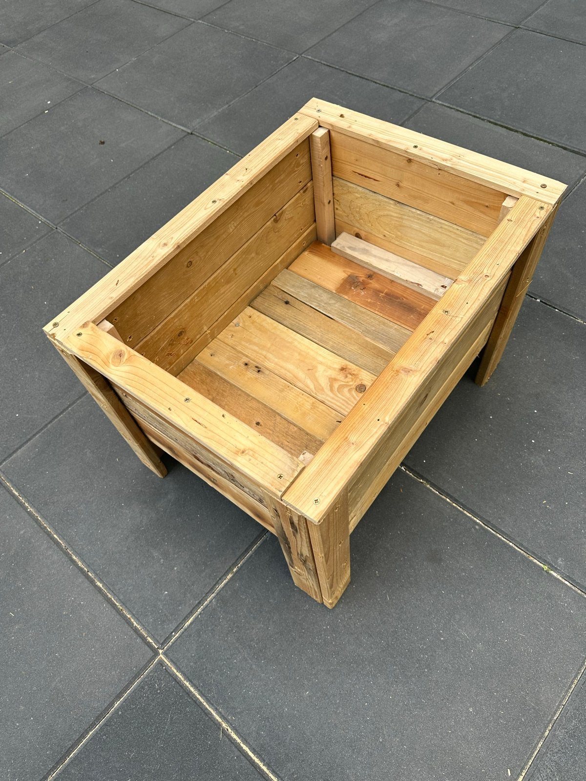 Houten plantenbak voor tuin of balkon, Ophalen, Gebruikt, Balkon, 60 tot 100 cm