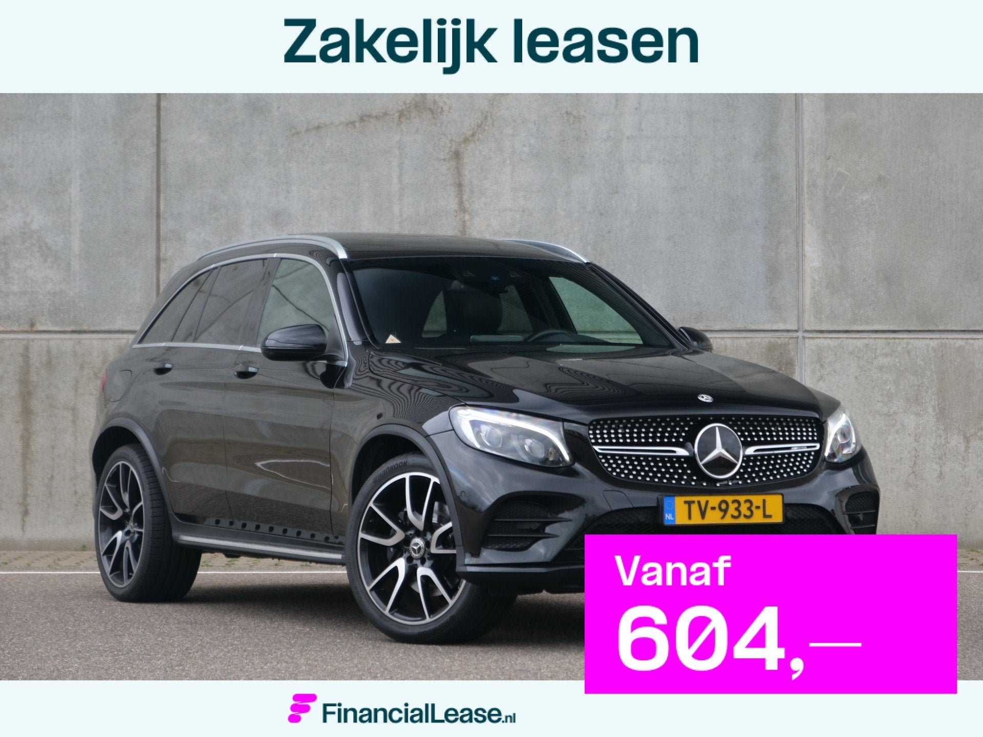 Mercedes-Benz GLC GLC 250 4MATIC | AMG | NL auto | Panorama, Gebruikt, 4 cilinders, Zwart, Origineel Nederlands