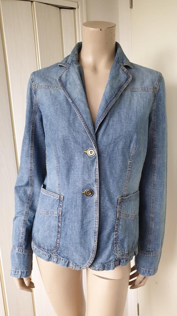 Armani jeans jas/denim jasje maat M/L 38/40, Blauw, Ophalen of Verzenden, Zo goed als nieuw, Jasje