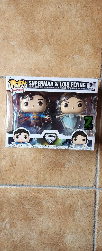 Superman & lois lane flying zavvi exclusive 2pack funko pop, Ophalen of Verzenden