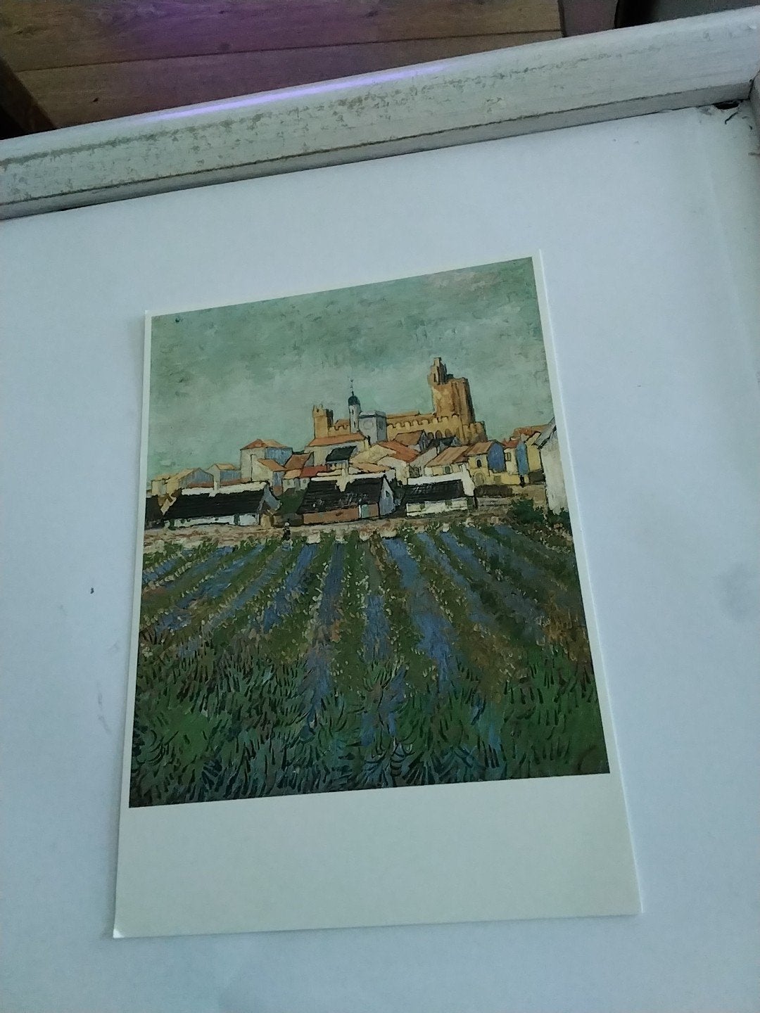Ansichtkaart: Vincent van Gogh - Gezicht op Saintes-Maries, Ophalen of Verzenden, 1980 tot heden, Ongelopen