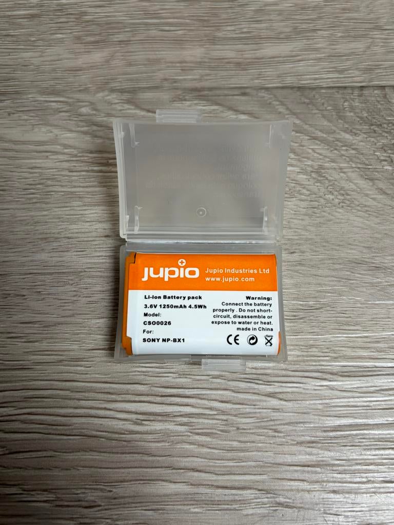 Jupio Li-ion Batterij voor Sony NP-BX1, Ophalen of Verzenden, Zo goed als nieuw