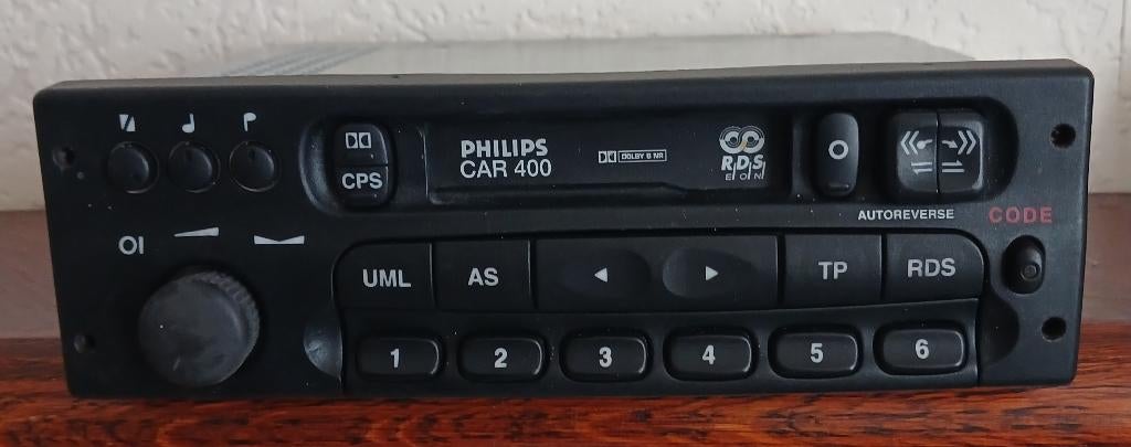 Philips Car 400 Stereo Radio + Cassette Player., Ophalen, Gebruikt