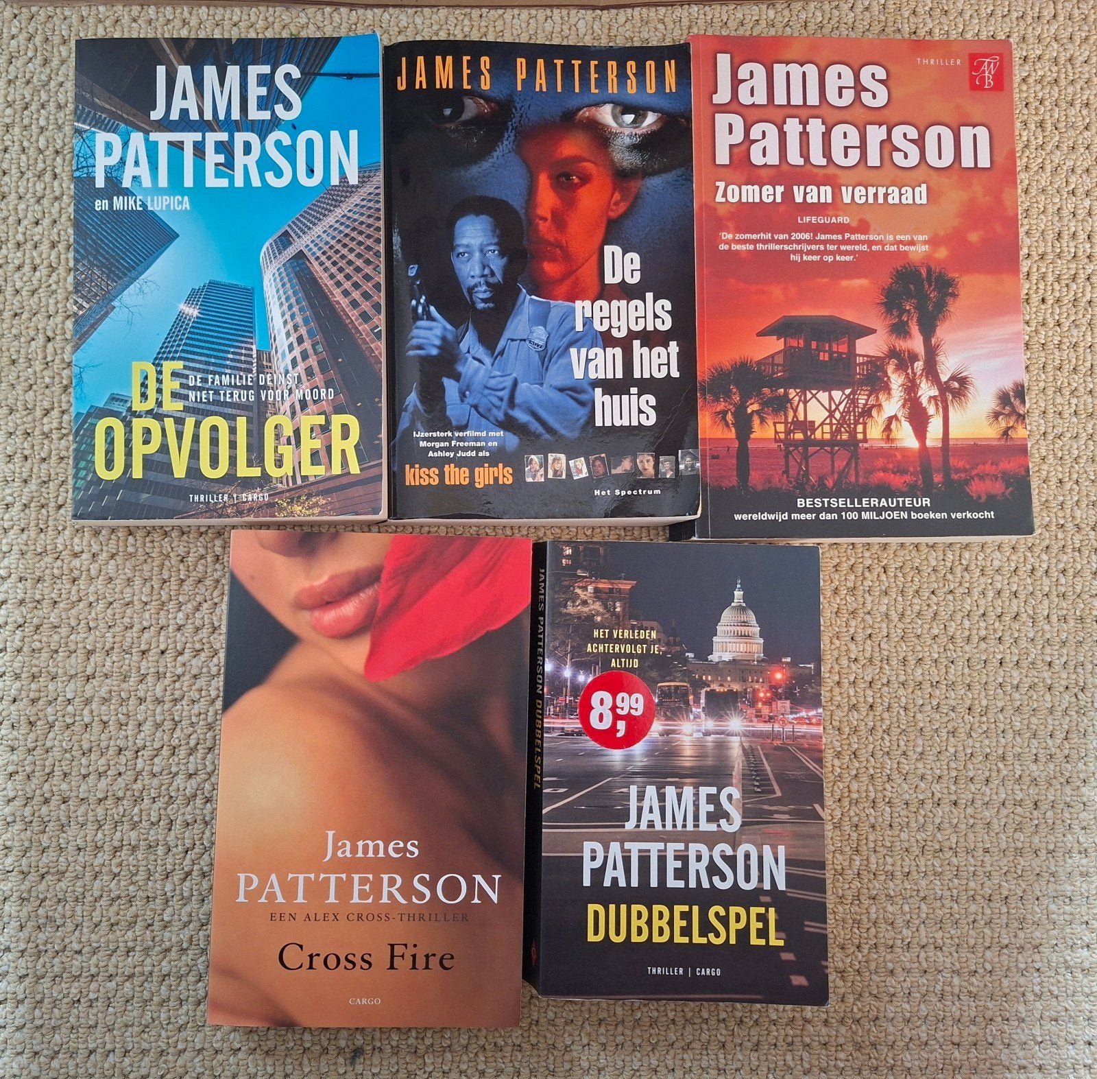 610  ... James Patterson Boeken - Thrillers (5 stuks), Ophalen of Verzenden, Zo goed als nieuw, James Patterson, Nederland
