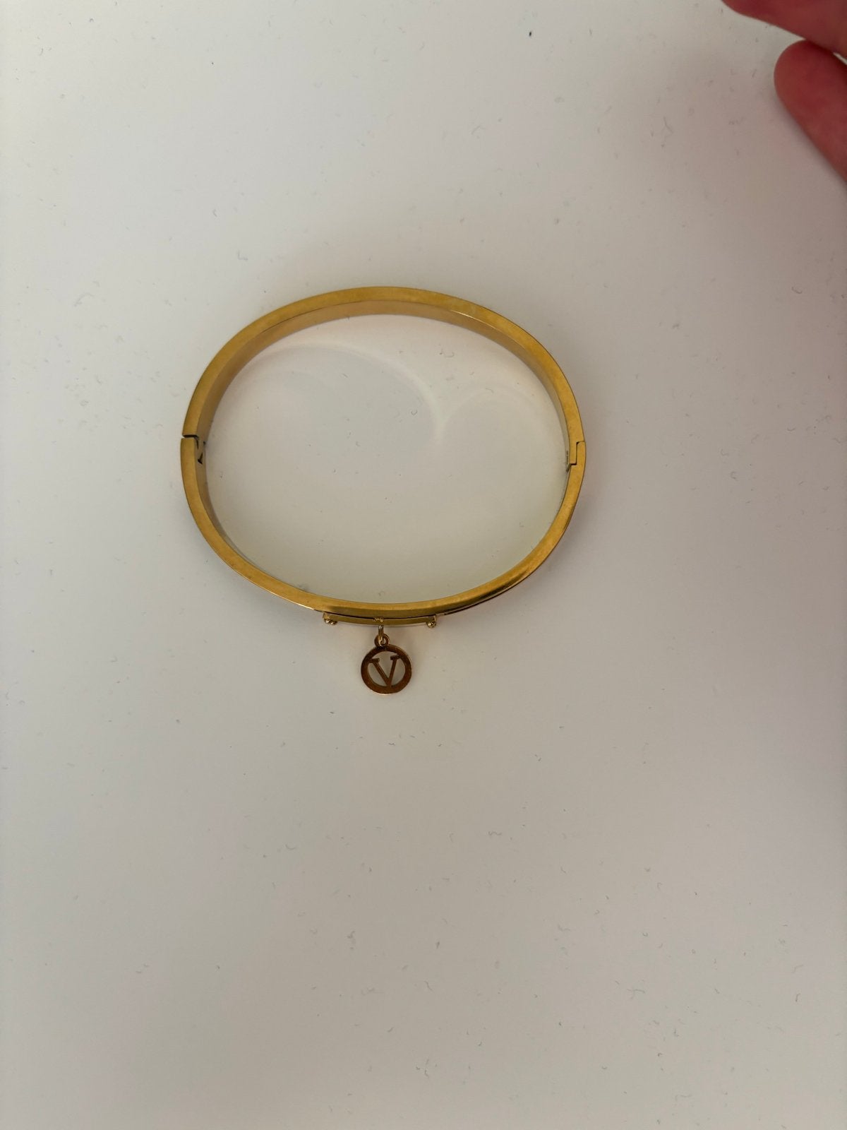 Louis Vuitton Armband Goud en Leer, Ophalen of Verzenden, Gebruikt, Goud, Met bedels of kralen