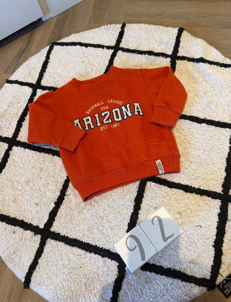 Heel goed oranje Zeeman Arizona oversized sweater trui 92, Zeeman, Jongen of Meisje, Trui of Vest, Ophalen of Verzenden