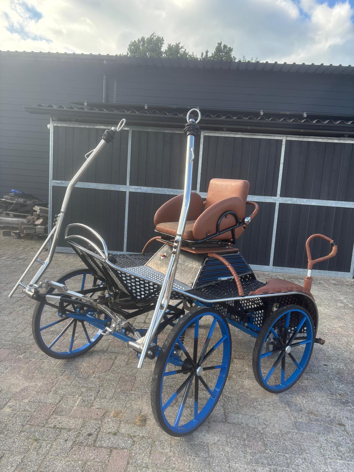 Mooie marathon wagen, Zo goed als nieuw, Marathonwagen, Pony